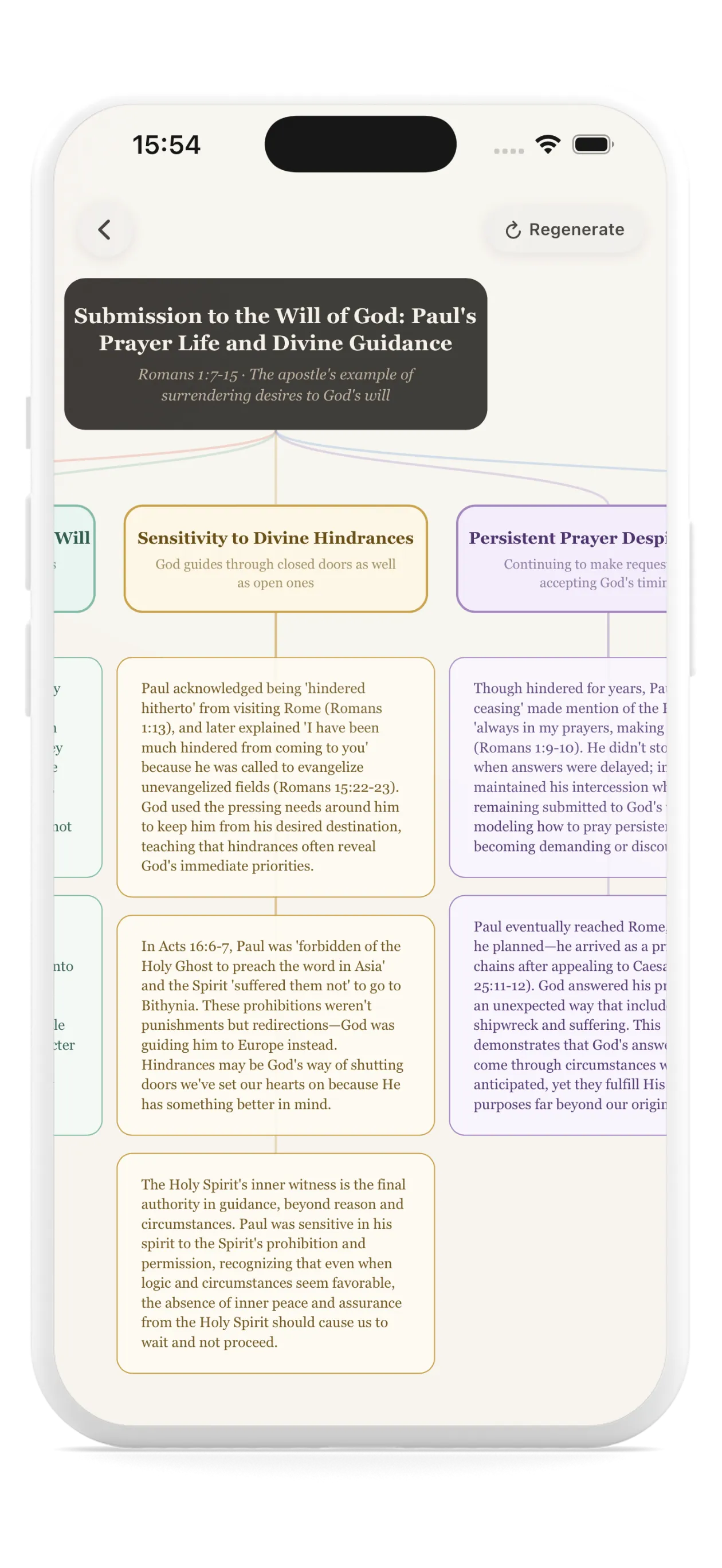 Sermon flashcards for weekly review in SermonKeep